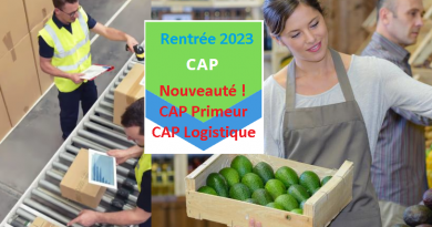 À la rentrée 2023, ouverture du CAP Logistique et CAP Primeur